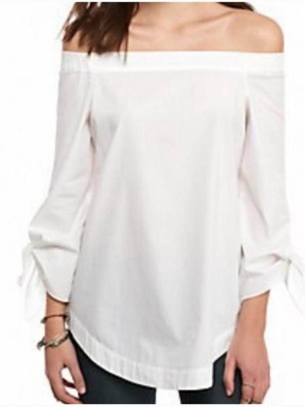 Free People Women's White Blouse size medium